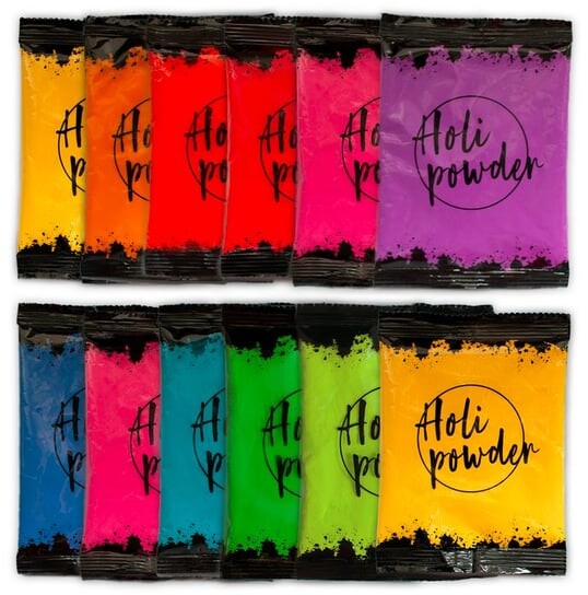 

Разноцветная пудра Фестиваль красок, 12 шт. Holi Powder