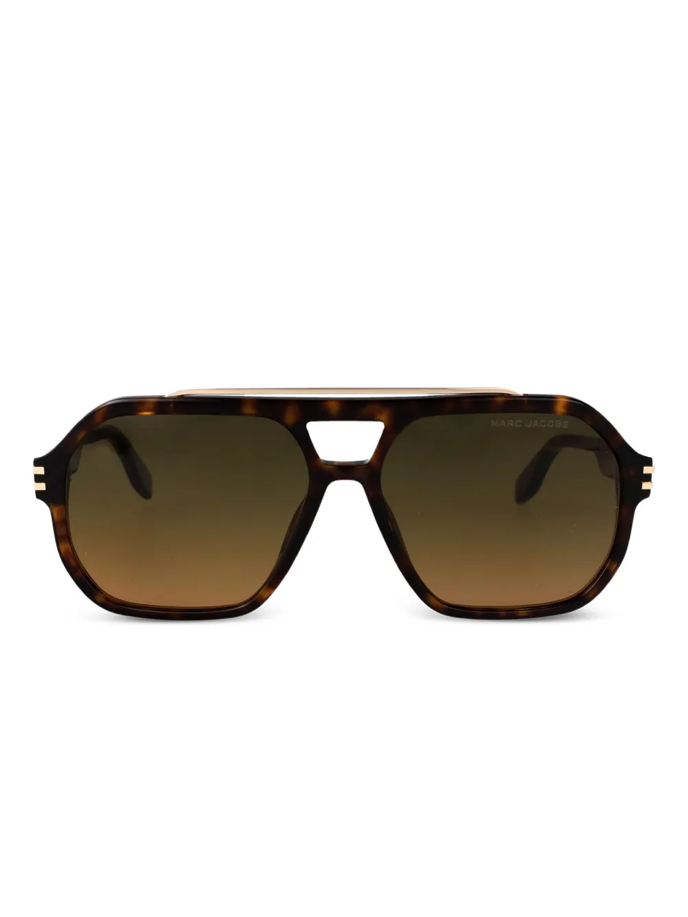 

Солнцезащитные очки в оправе черепаховой расцветки Marc Jacobs Eyewear, коричневый