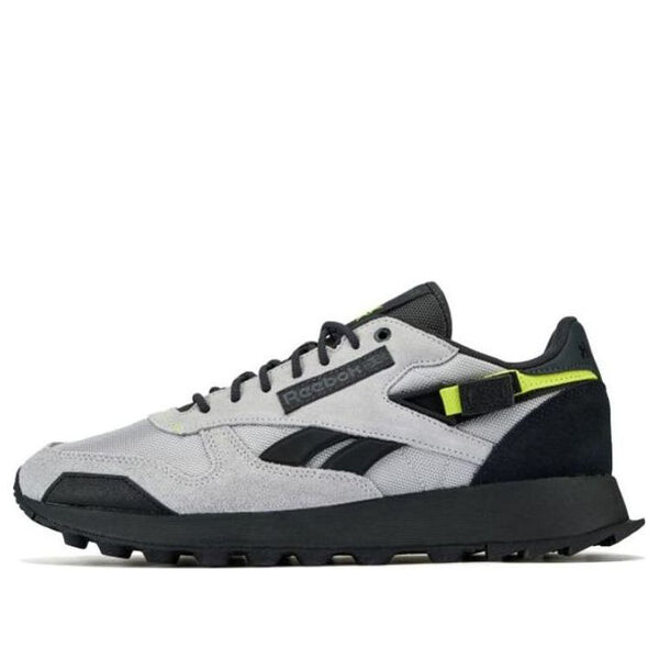

Кроссовки classic leather 'grey 2 black' Reebok, серый