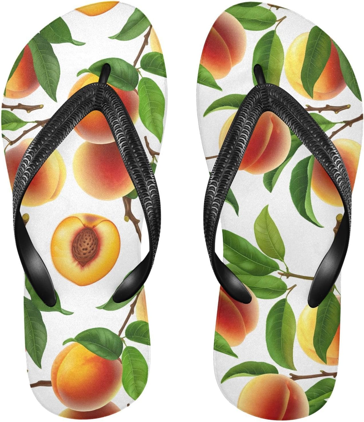 

Мужские летние шлепанцы с листьями персиковой ветки, белые пляжные шлепанцы, резиновые, противоскользящие, для прогулок Sinestour