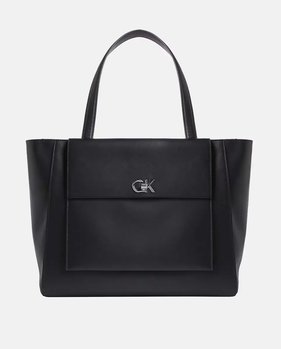 

Женская сумка-шоппер со жгутом Calvin Klein, чёрный, Черный, Женская сумка-шоппер со жгутом Calvin Klein, чёрный