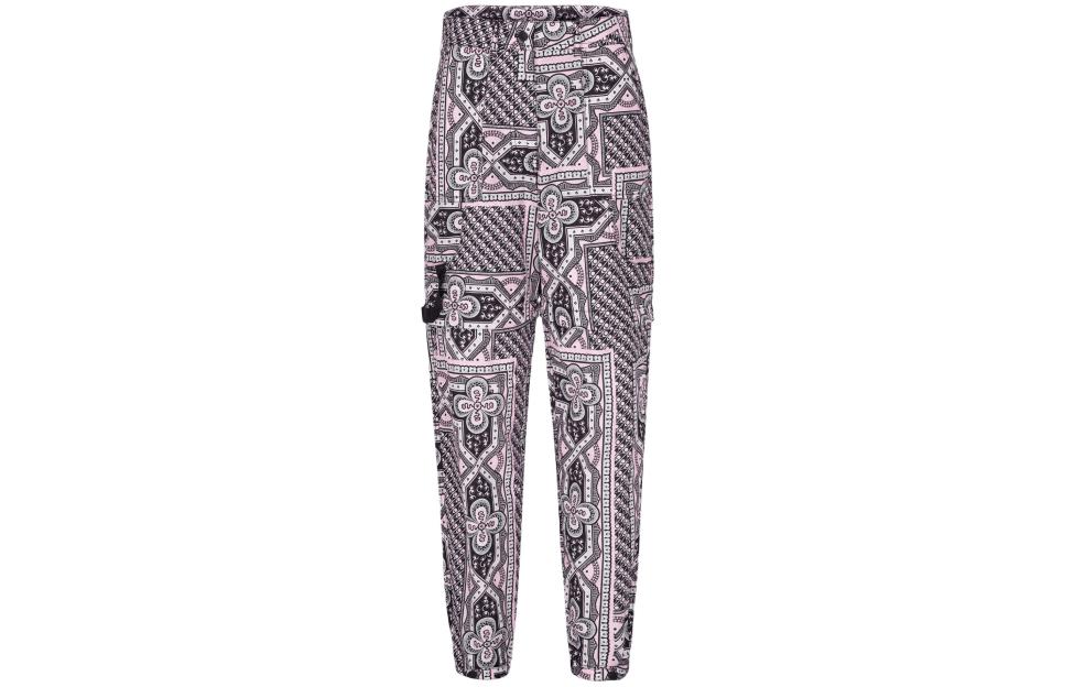 

Moose Knuckles SS23 Повседневные брюки с узором пейсли, женские, розовые