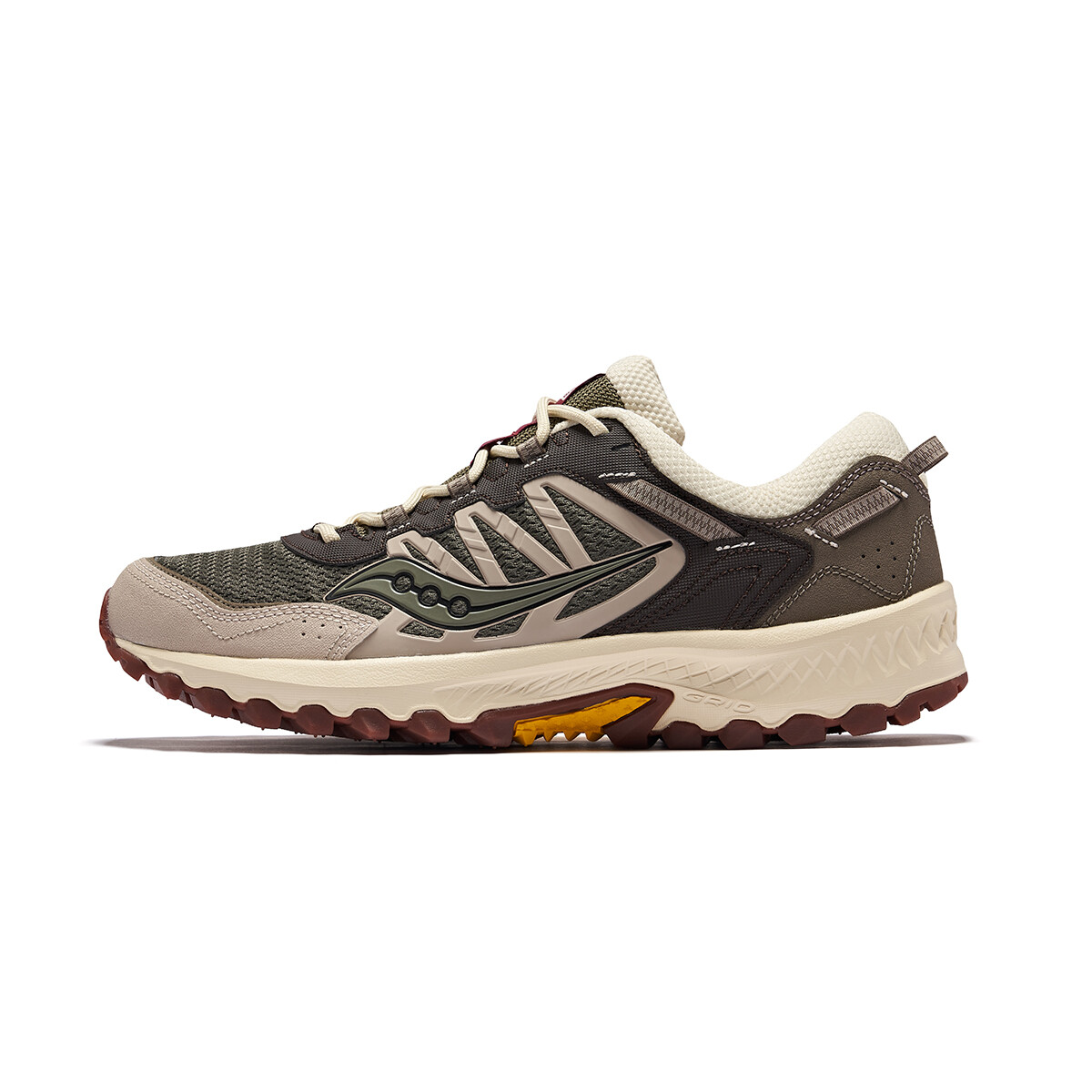 

Кроссовки GRID PEAK унисекс с низким верхом оливково-зеленого и коричневого цвета Saucony, Зеленый, Кроссовки GRID PEAK унисекс с низким верхом оливково-зеленого и коричневого цвета Saucony
