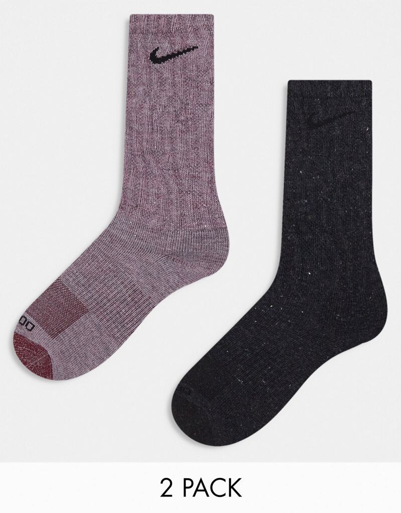 

Nike – Everyday Plus Cushioned – Комплект из 2 пар фиолетовых носков