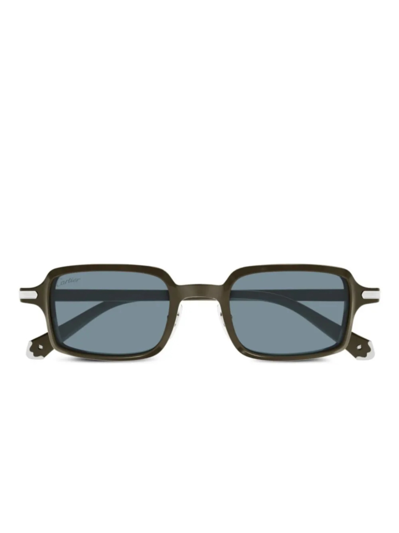 

Cartier Eyewear square солнцезащитные очки, коричневый