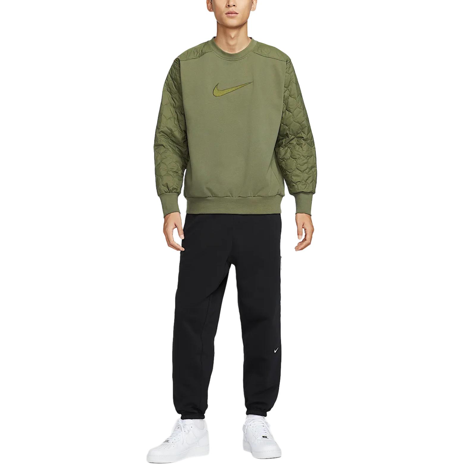 Nike Толстовка dri fit standard issue мужская размер m оливковый зеленый — фото 4