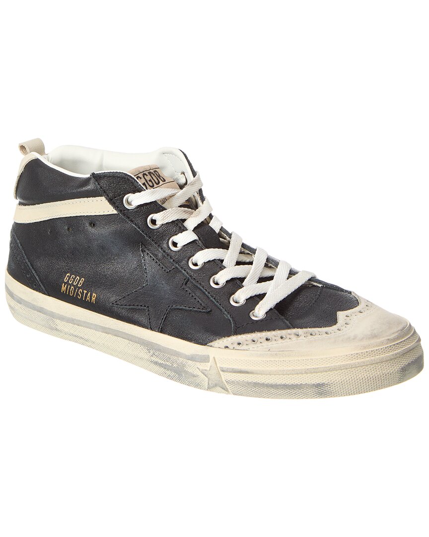 

Кроссовки Golden Goose Mid Star из кожи