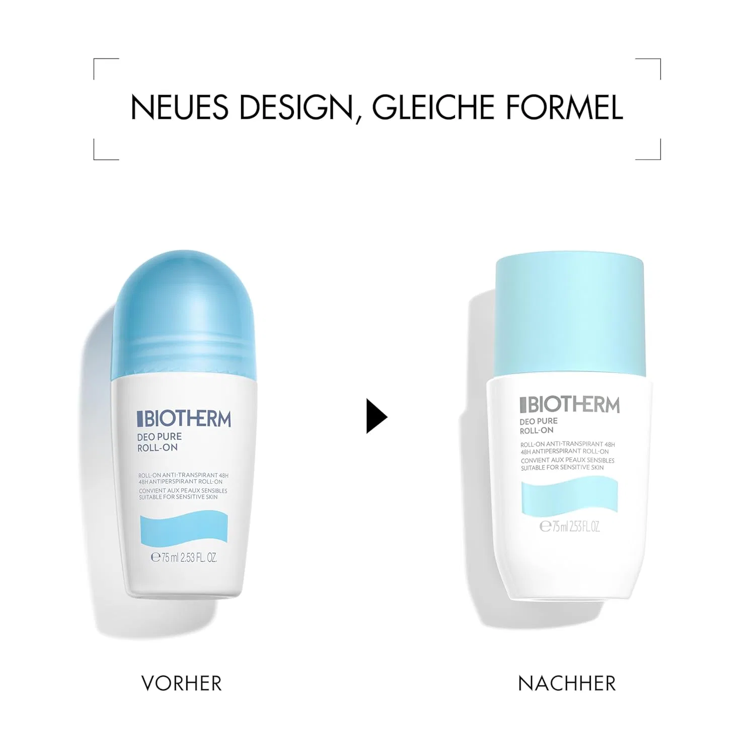 Роликовый дезодорант-антиперспирант Biotherm Pure 48 ч, 75 мл Biotherm — фото 3