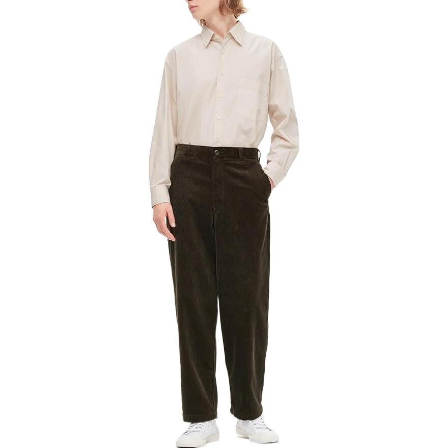 Брюки-карго мужские темно-коричневые Uniqlo, коричневый — фото 2