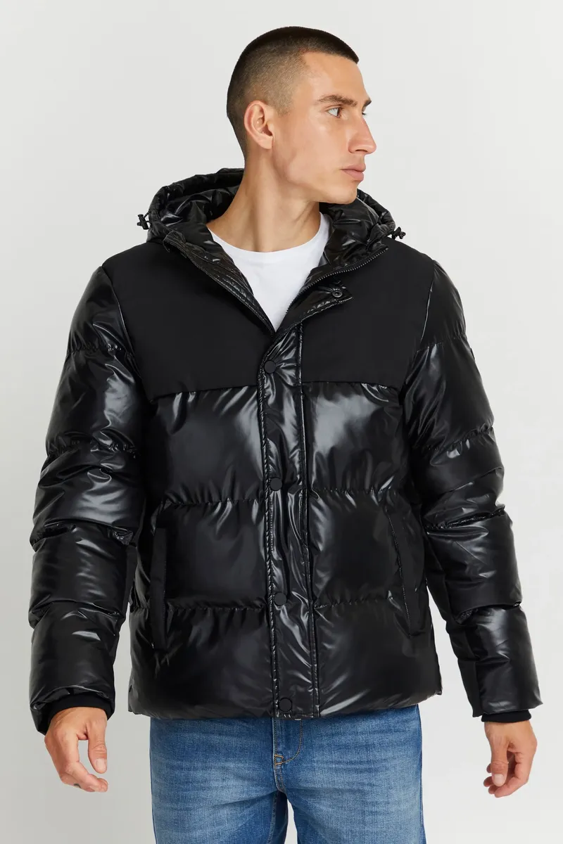 

Стеганая куртка из смесовой ткани "BLEND BHOuterwear", с капюшоном, черный