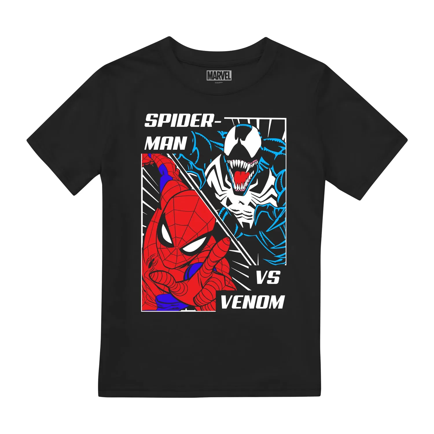 Футболка с принтом Venom Marvel, черный — фото 2