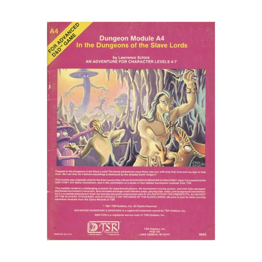 

Модуль In the Dungeons of the Slave Lords (1st Printing), Advanced Dungeons & Dragons (1st Edition) - Modules & Adventures - A Series