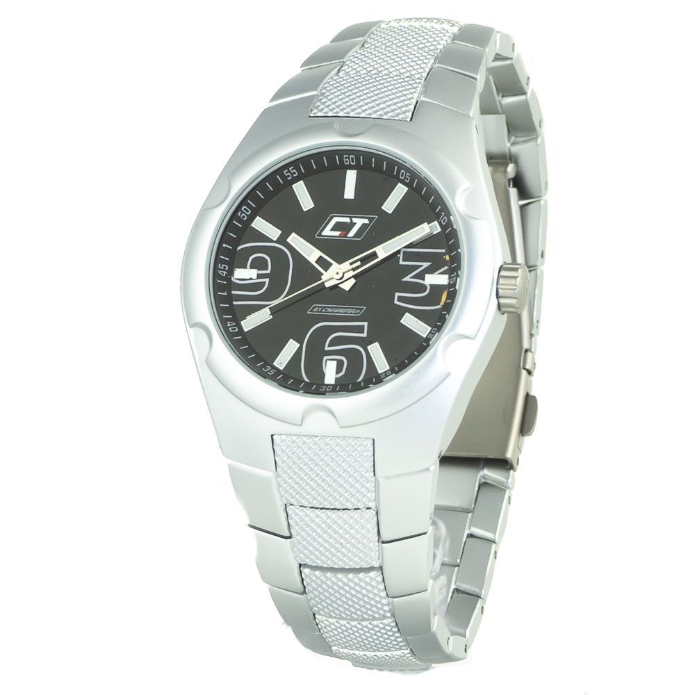 

Серебряные часы из нержавеющей стали Chronotech