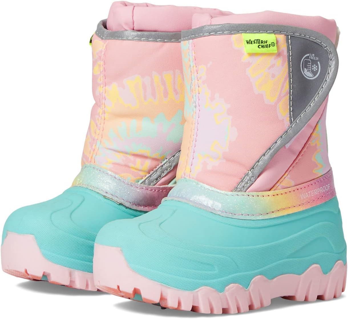 Детские зимние сапоги Western Chief Selah Snow (унисекс, малыш/ребенок/старший ребенок), Tie-dye