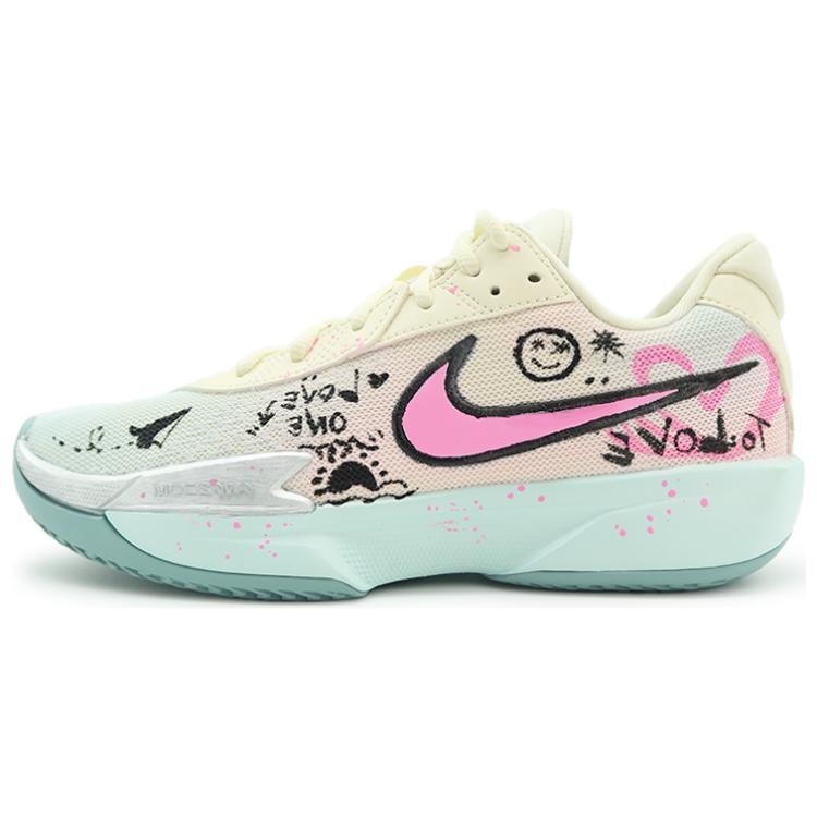 

Баскетбольные кроссовки Air Zoom GT Cut Basketball Shoes Unisex Low-Top White/Pink/Blue Nike