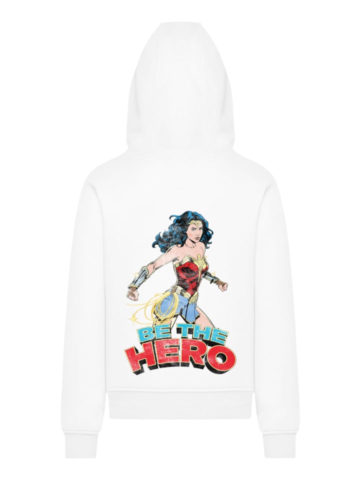 

Толстовка Wonder Woman Be The Hero в белом цвете F4NT4STIC