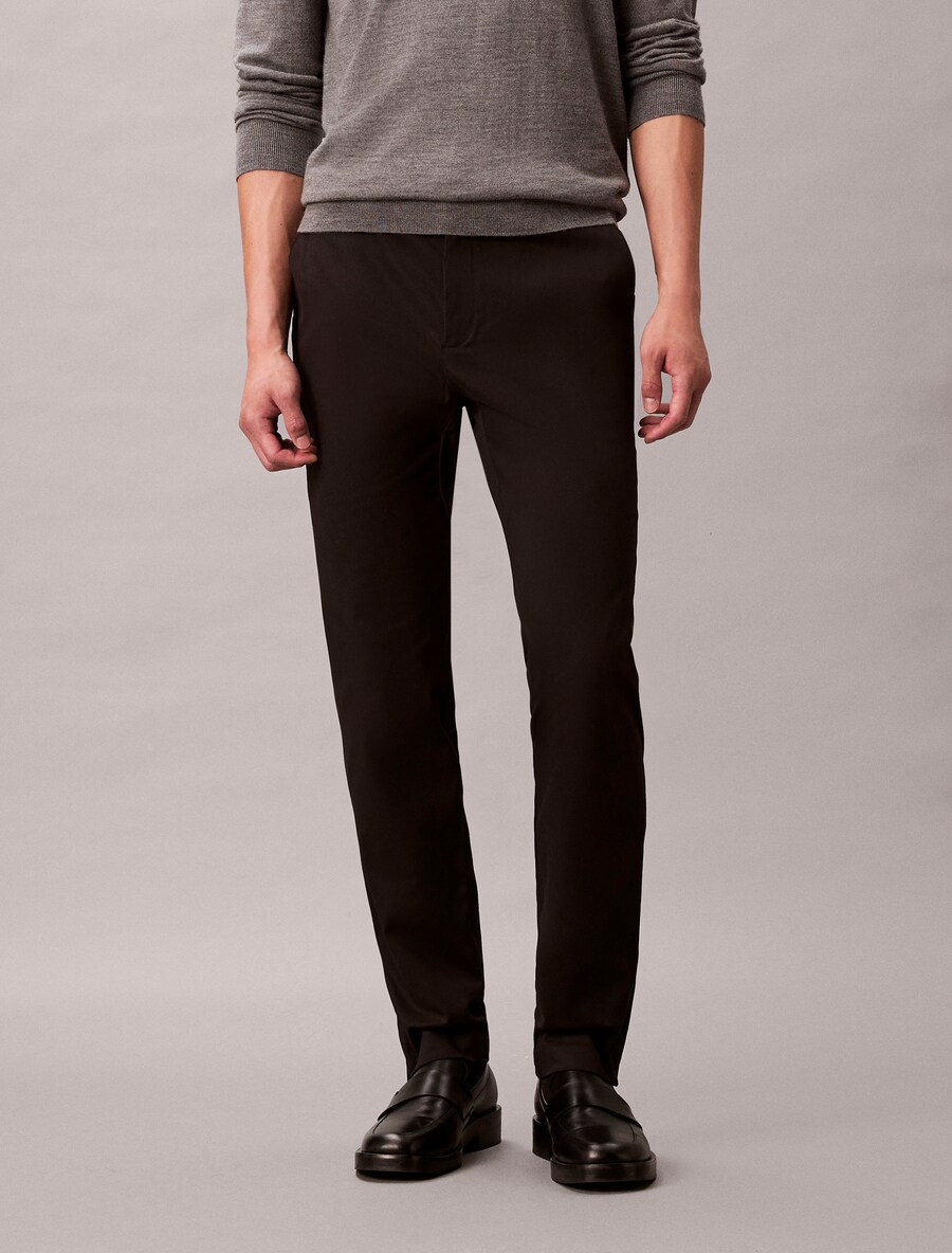 Узкие брюки-чинос Calvin Klein, Black — фото 2