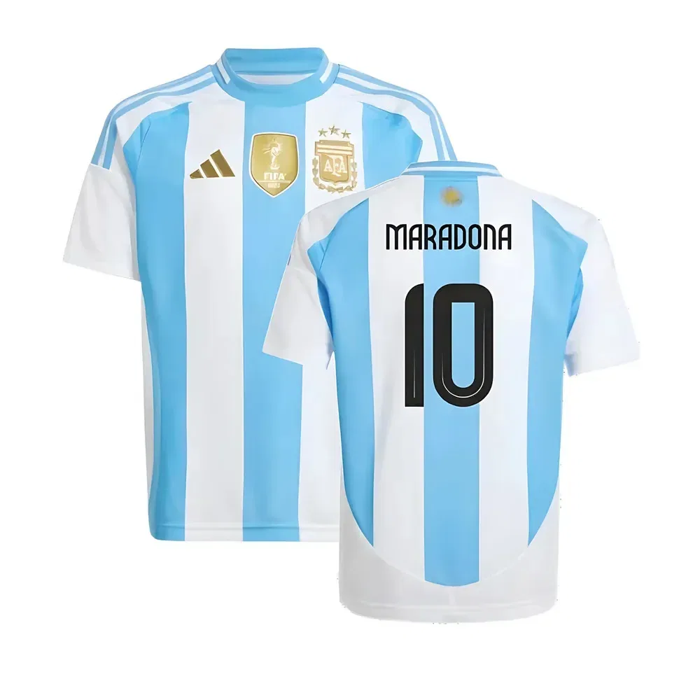 Футбольная футболка Argentina Home Maradona 10, белый