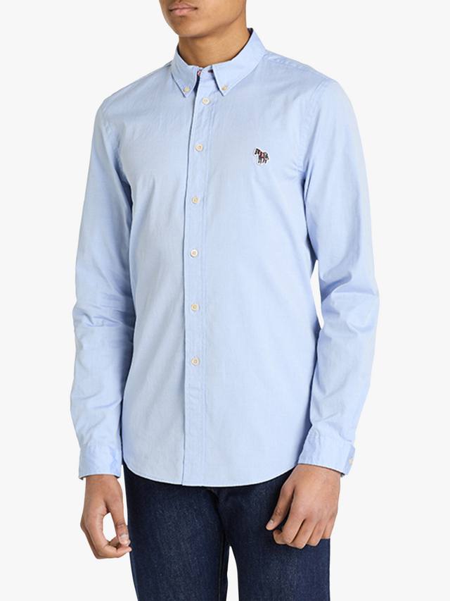 

Хлопковая рубашка приталенного кроя Paul Smith, Petrol Blue