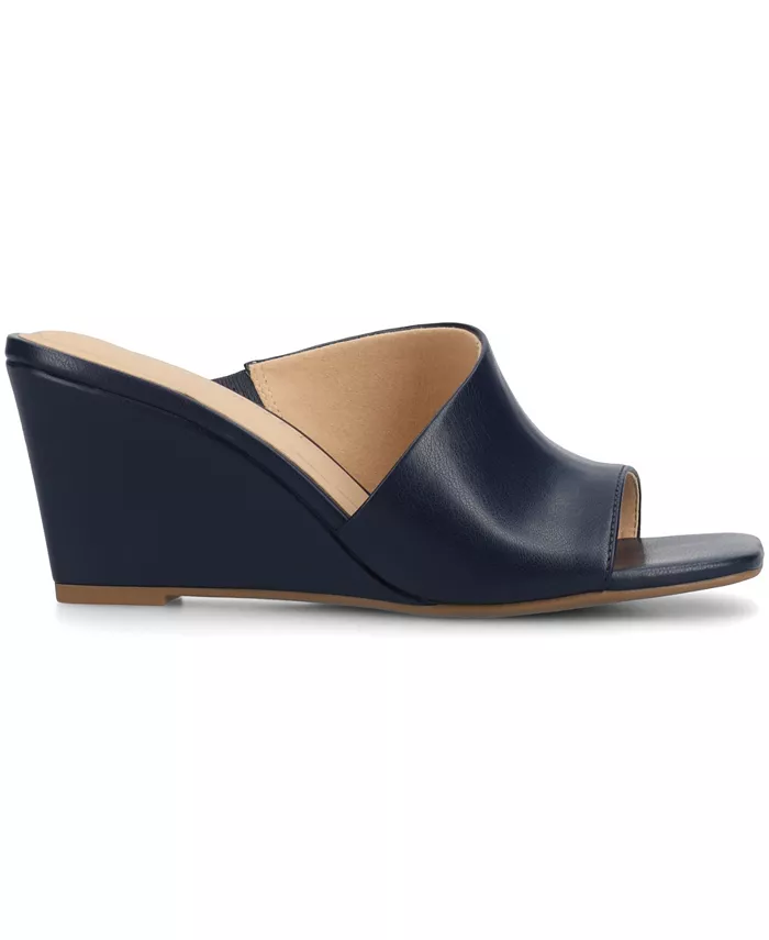 Женские сандалии-слипоны на платформе Clementine D'Orsay Journee Collection, синий — фото 2