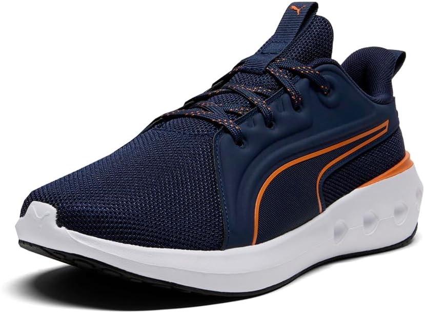 Мужские кроссовки PUMA Softride Carson Speck с шнуровкой для повседневной носки - синие — фото 2