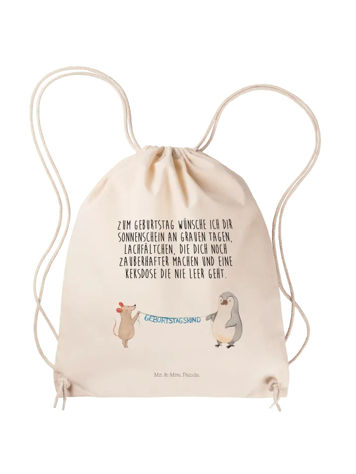 

Спортивная сумка Mr. & Mrs. Panda, кремовый