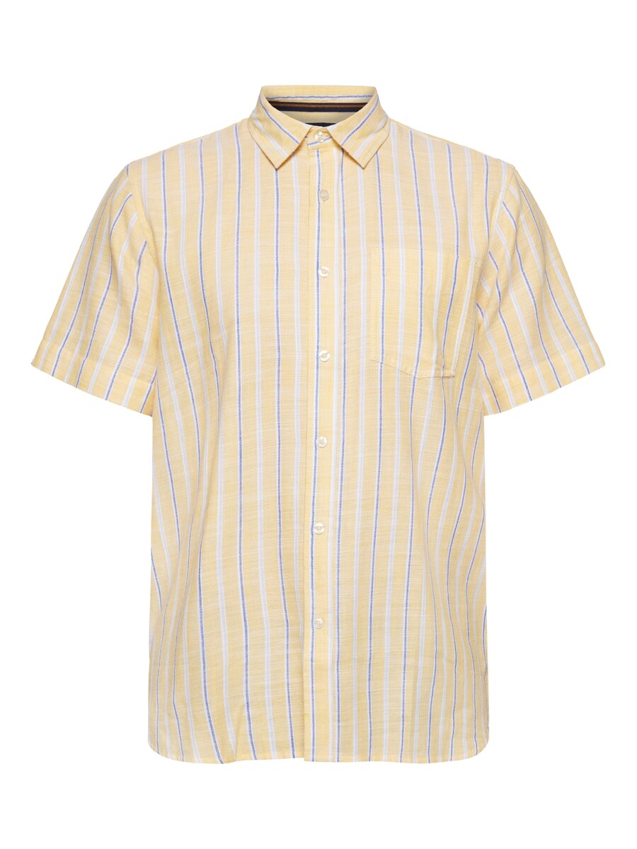 

Рубашка на пуговицах классического кроя Signal Hunk, пастельно-желтый