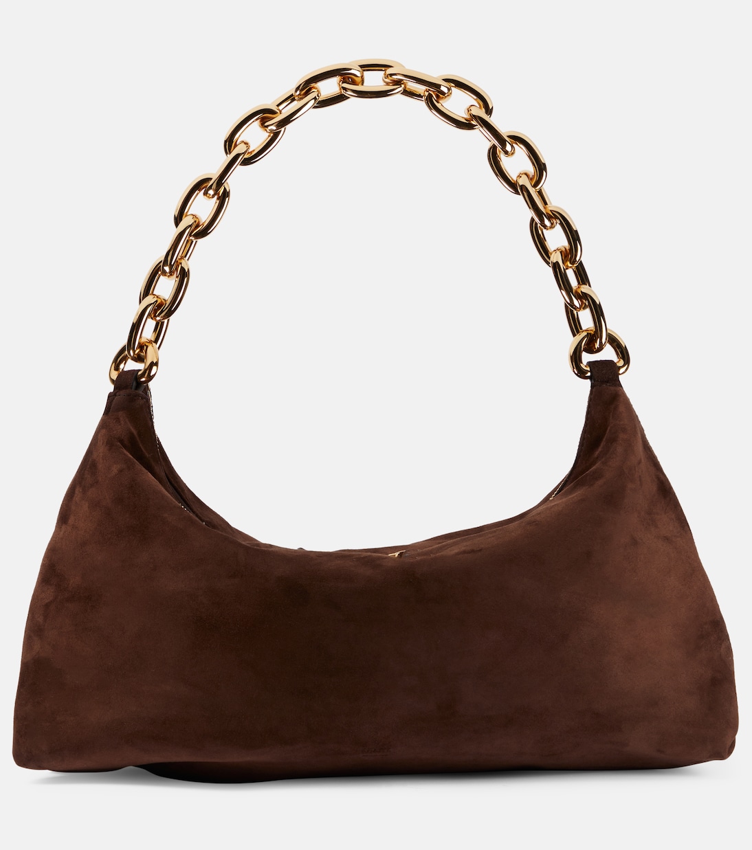 

Сумка через плечо Clara из замши Khaite, кофе