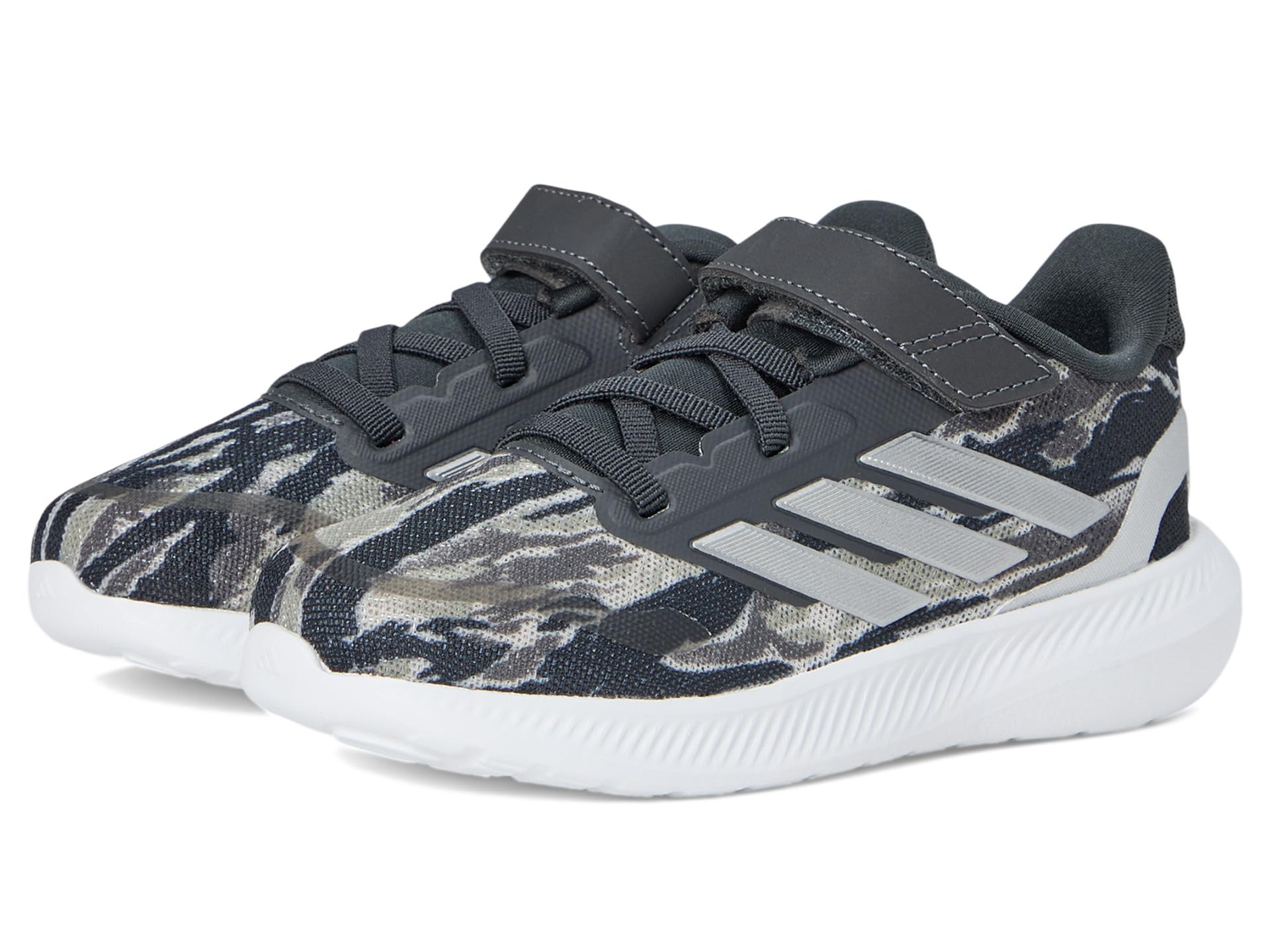 

Кроссовки adidas Kids Run Falcon 5 Elastic Lace Sportswear Shoes, цвет Silver Pebble/Silver Metallic/Carbon