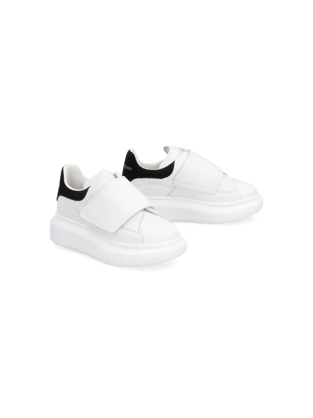 Кроссовки Oversized на липучках Alexander Mcqueen Kids, белый