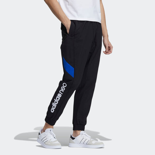 Спортивные штаны adidas neo M Cs Wvn Tp 2 Logo Woven Athletics Sports Pants Black, черный — фото 4