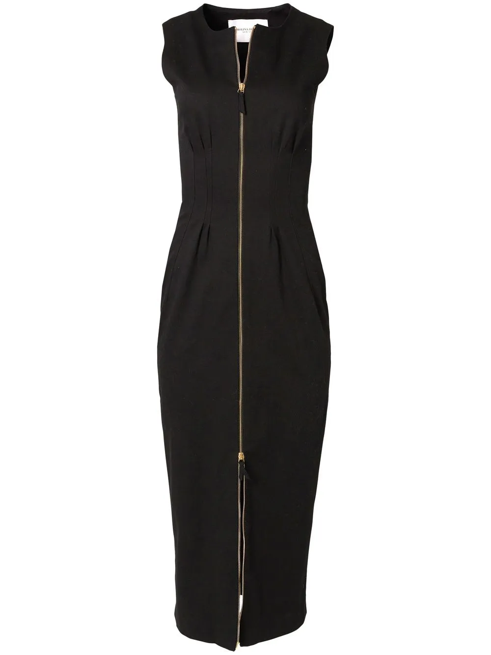 

Платье-трапеция на молнии Carolina Herrera, черный