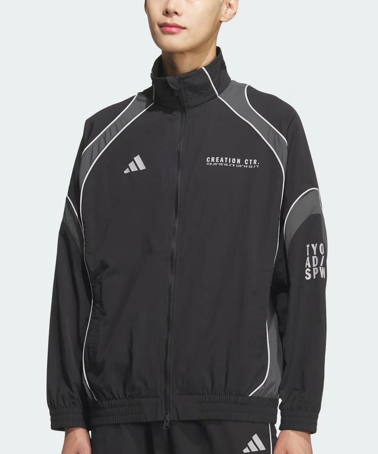 Толстовка adidas BRAND LOVE лайт-увэн фул-зип джакет чёрный