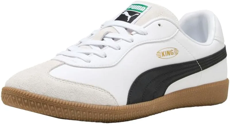 Мужские футбольные кроссовки Puma King 21 для игры в зале, белый/черный — фото 2