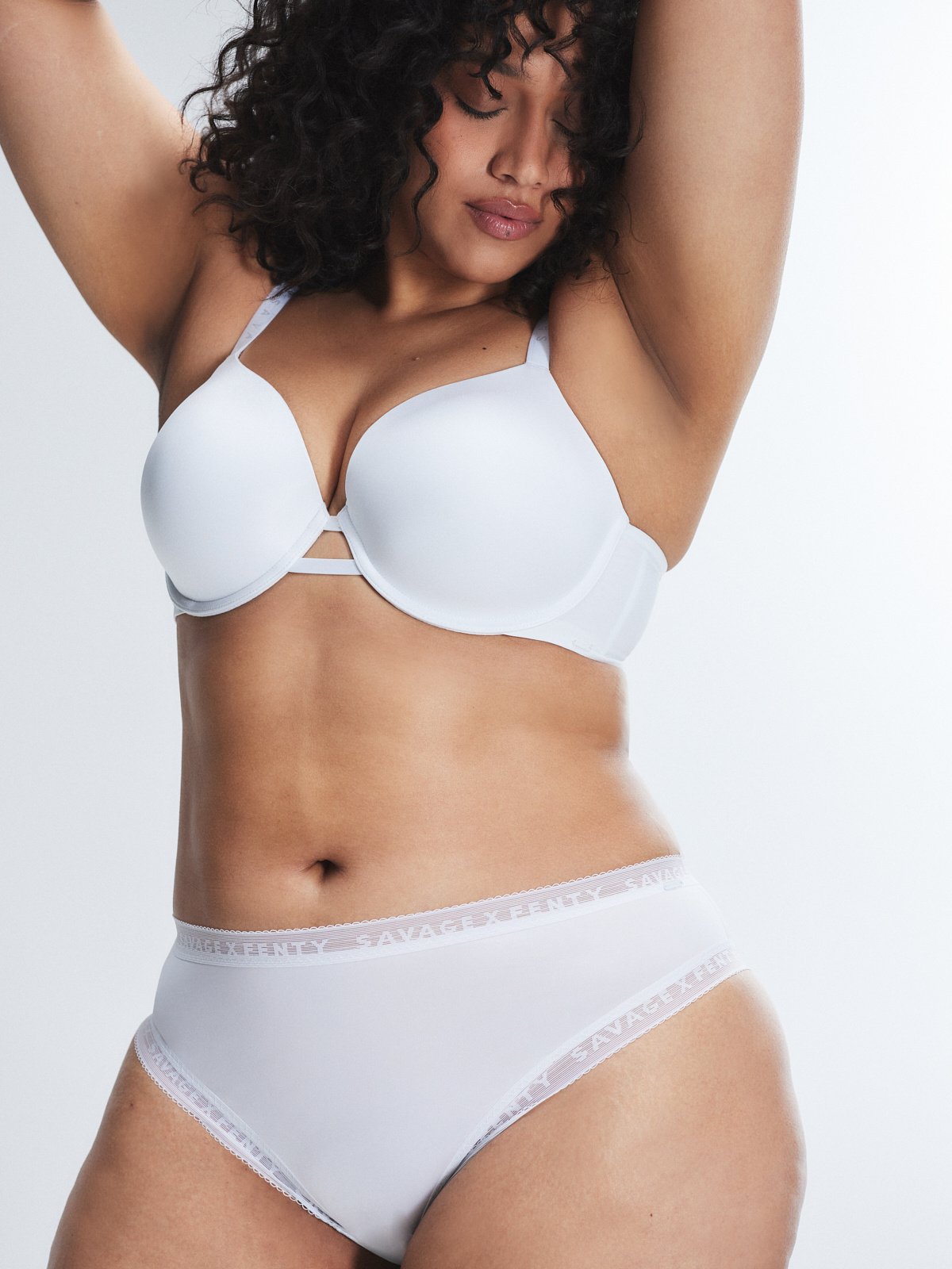 

Бюстгальтер-футболка Savage X Fenty Microfiber, цвет Angel White
