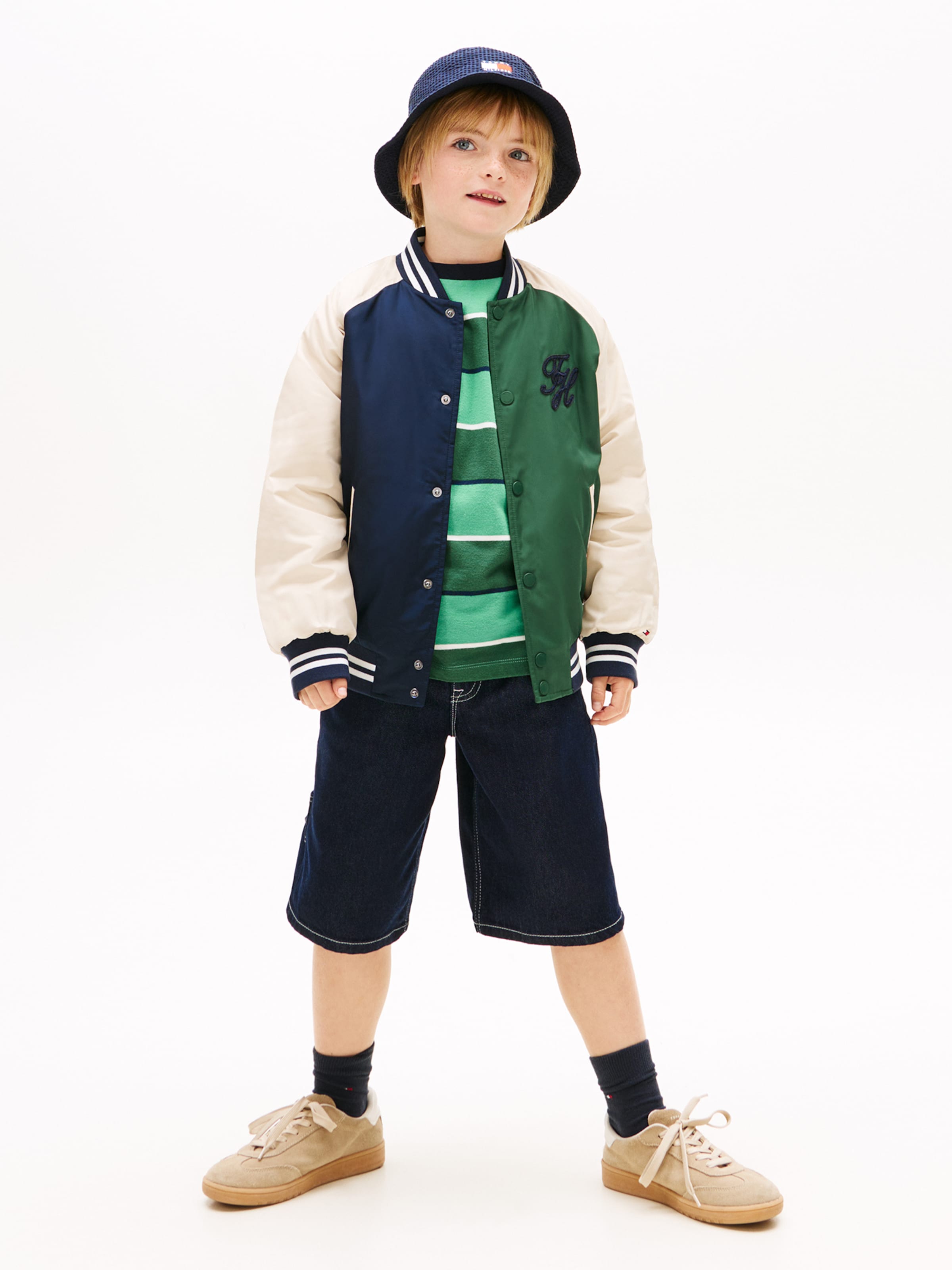 TOMMY HILFIGER Куртка для межсезонья в темно-синем цвете — фото 4