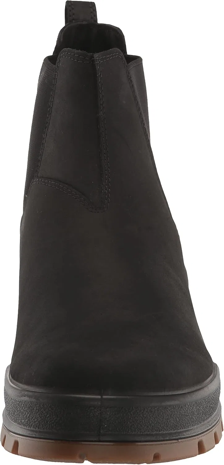 Мужские водостойкие ботинки челси ECCO Track 25 Hydromax, Black Nubuck Leather — фото 2