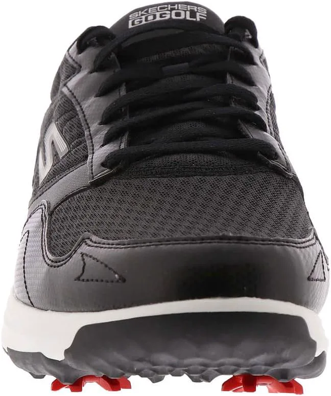 Мужские кроссовки для гольфа Skechers Torque Sport Fairway с шипами, свободная посадка, черно-белый — фото 4