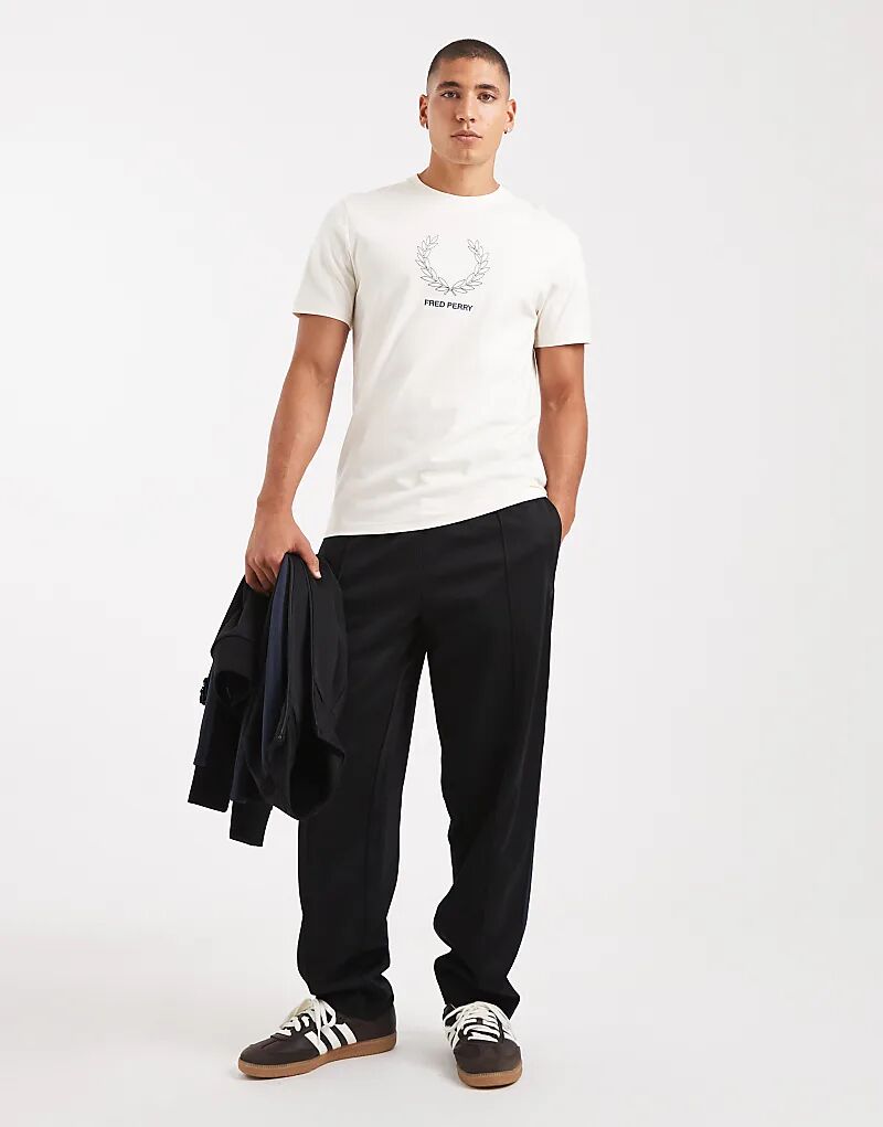 

Спортивные брюки Fred Perry с сетчатой ​​отделкой, черного цвета