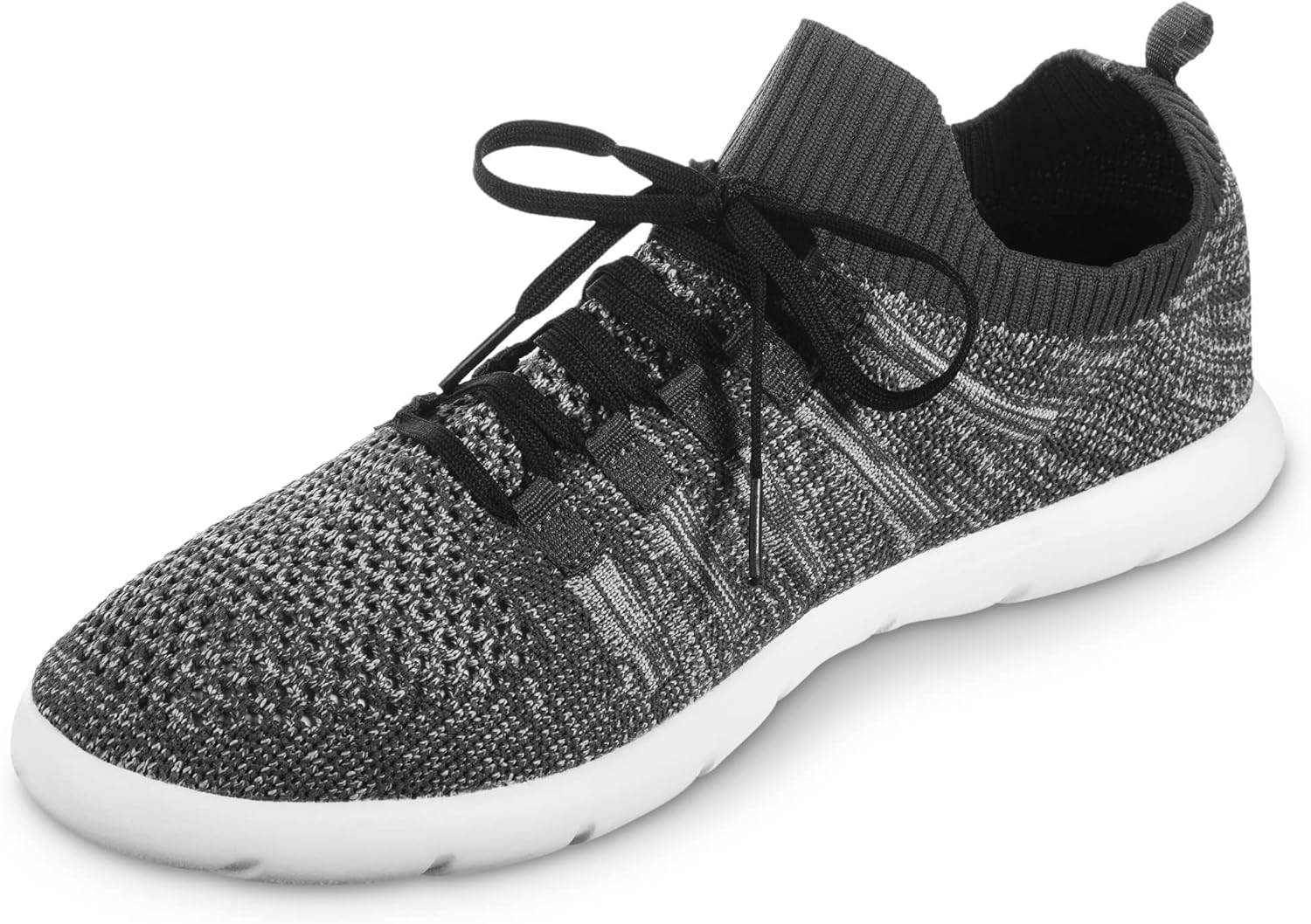 

Мужские тапочки Isotoner Zenz с шнуровкой, легкие, без подкладки, спортивные трикотажные слипоны, Dark Charcoal