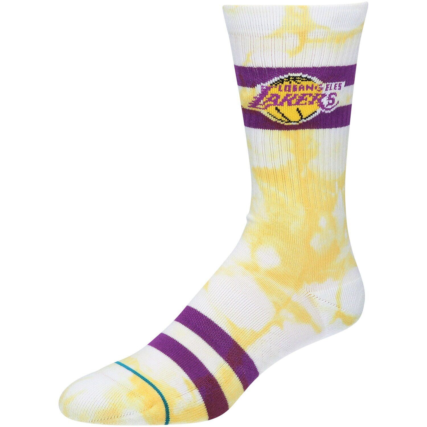 

Мужские носки Stance Los Angeles Lakers Tie-Dye Crew