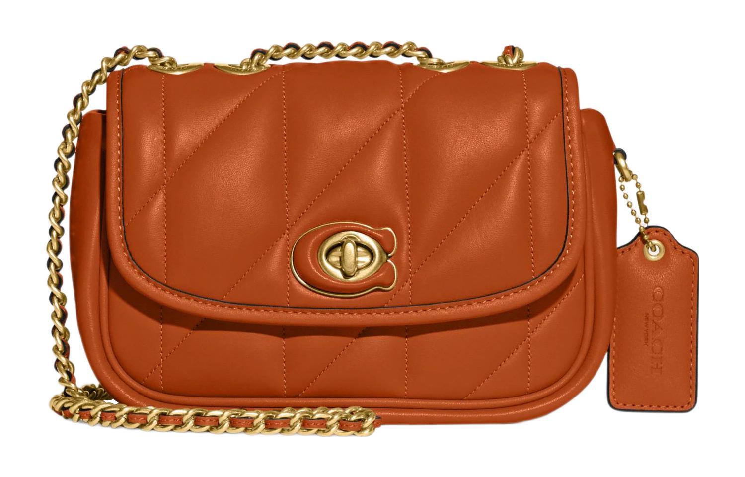

Сумка через плечо из овчины Coach Canyon Red