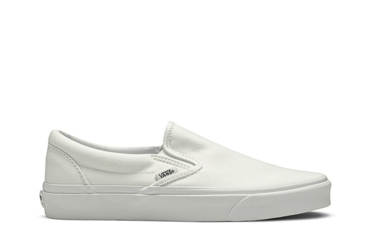 

Кроссовки Vans Classic Slip-On 'White Canvas', белый