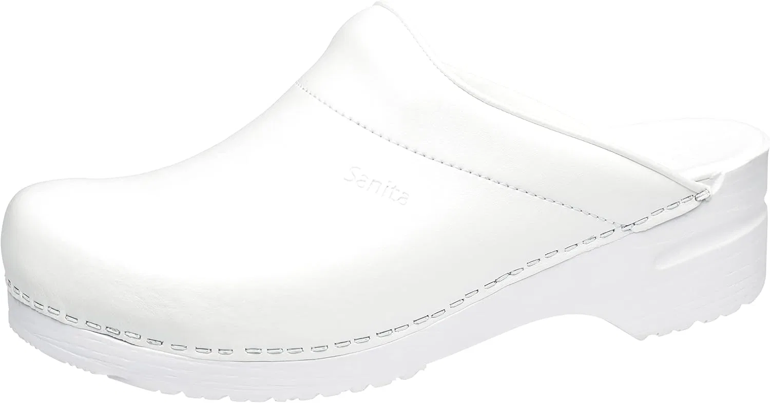 Мужские сабо Sanita Karl PU Open Clog, оригинальные, ручной работы, из гибкой кожи, 3-White