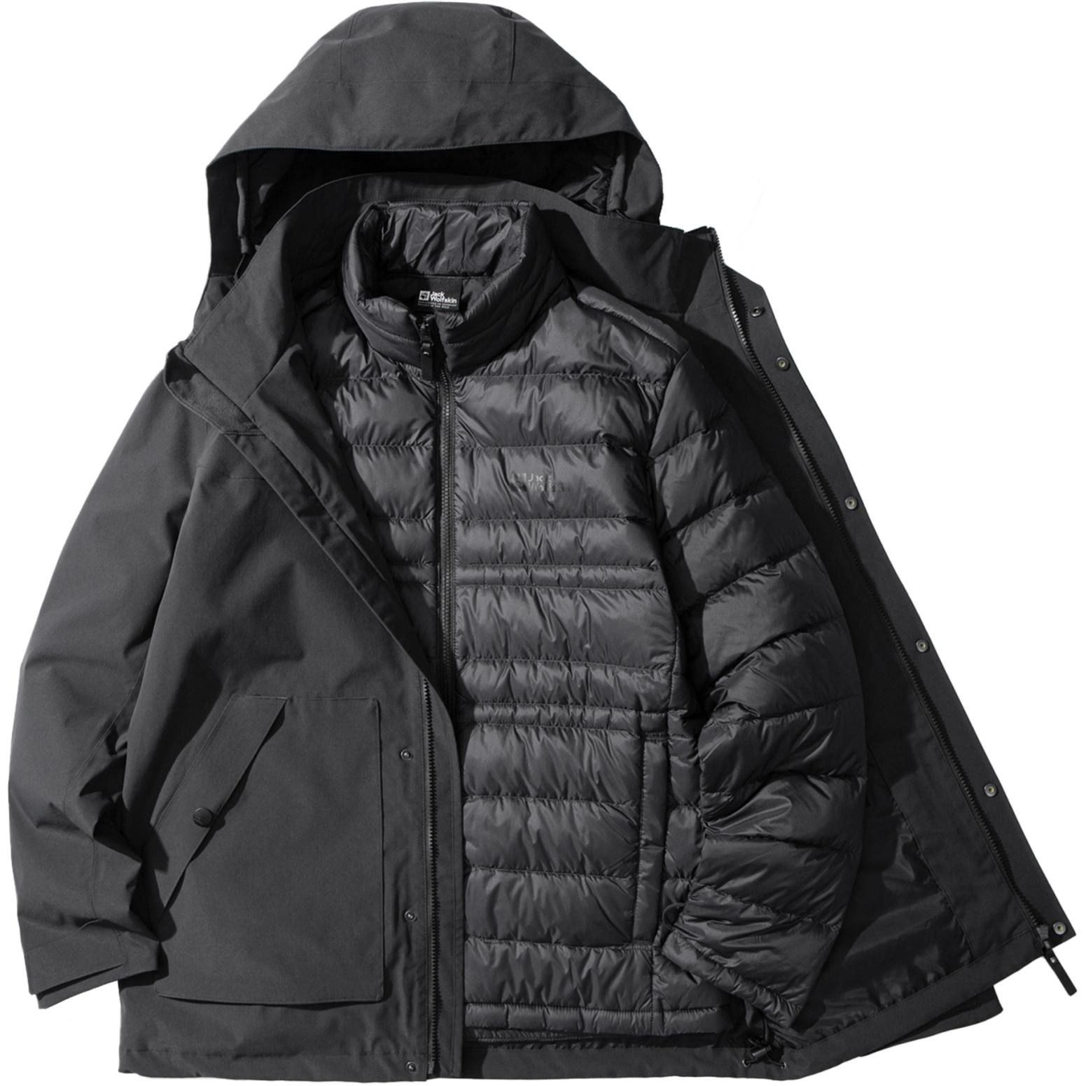 

JACK WOLFSKIN Ветровка мужская, Dark Gray/6350