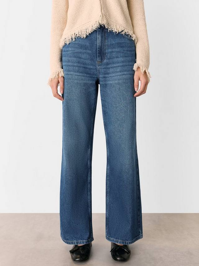 

Прямые джинсы из чистой хлопчатобумажной ткани Whistles