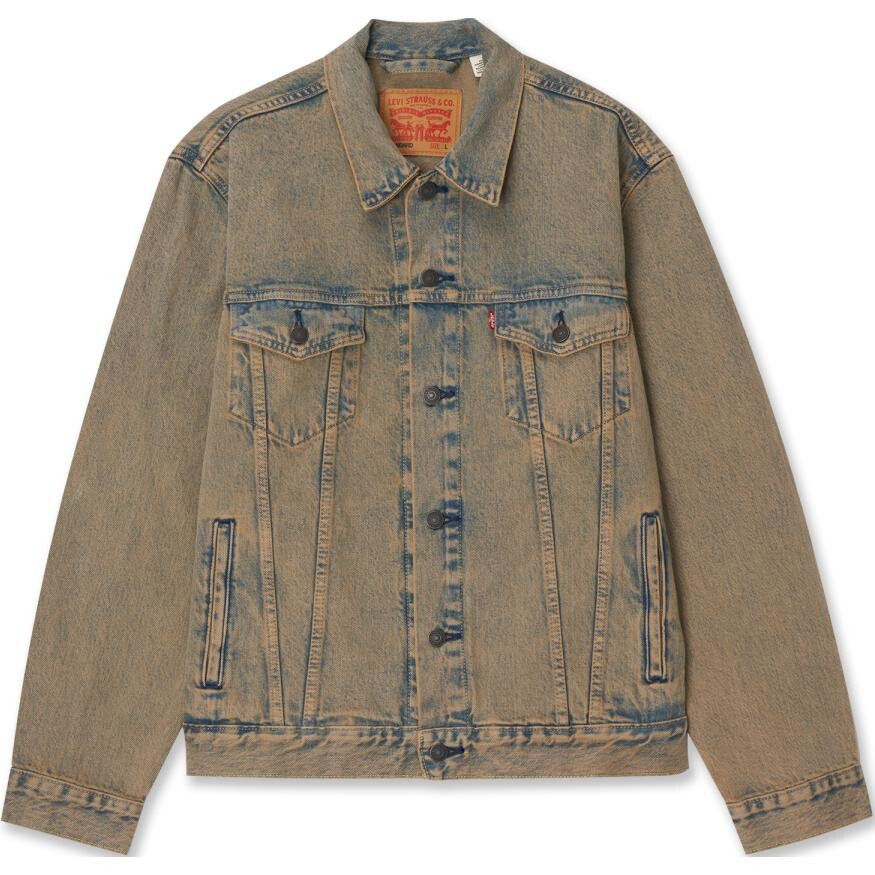 

Джинсовая куртка мужская, цвет старого денима Levis, цвет Old denim color