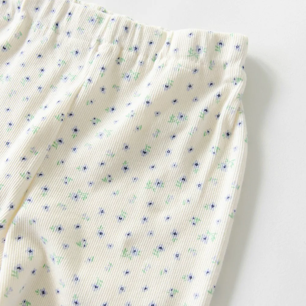 Рубчатые брюки-клеш Branshes, 91: Off-white_small floral pattern — фото 3