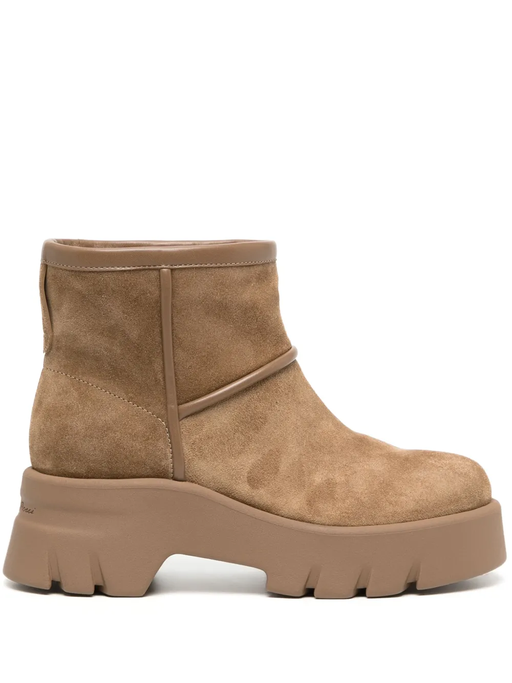 Ботинки с меховой подкладкой Gianvito Rossi, коричневый