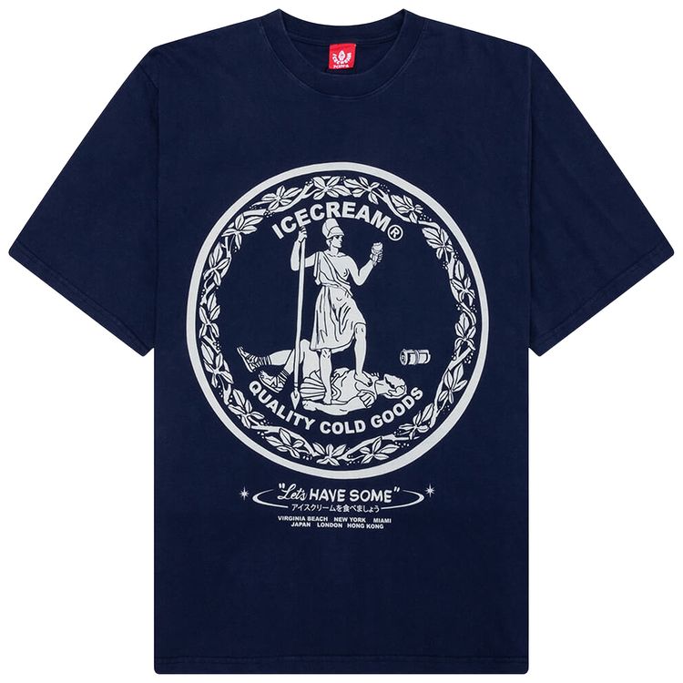 

Вязаная футболка с коротким рукавом Icecream Seal Oversize